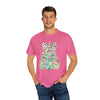Preppy Christmas Tree with Bow Comfort Colors Tee