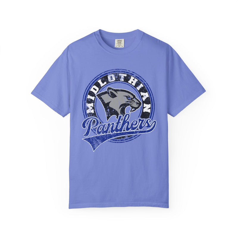 Midlothian Panthers Vintage Mascot Comfort Colors T-Shirt
