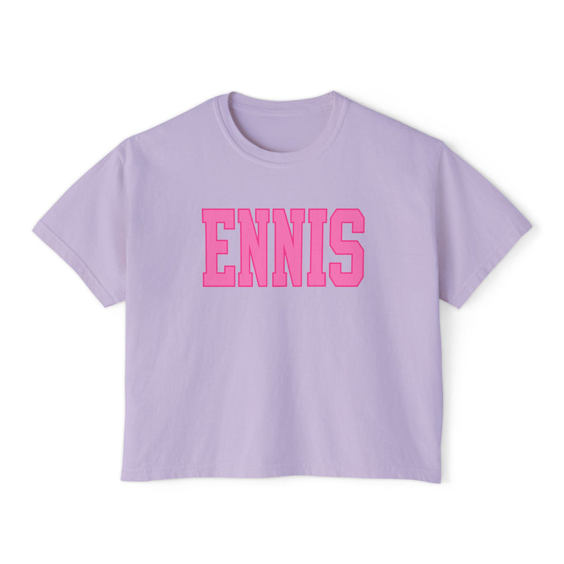 Pink Ennis Boxy Tee