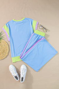Dupe Contrast Pants Set