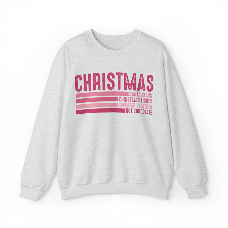 Pink Christmas List Sweatshirt
