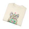 Preppy Christmas Tree with Bow Comfort Colors Tee