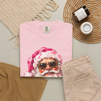 Pink Glam Santa Comfort Colors T-shirt