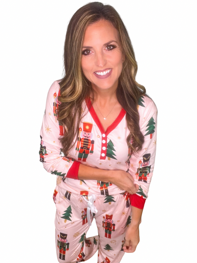 Pink Nutcracker Pajama Set