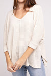 3/4 Length Textured Top