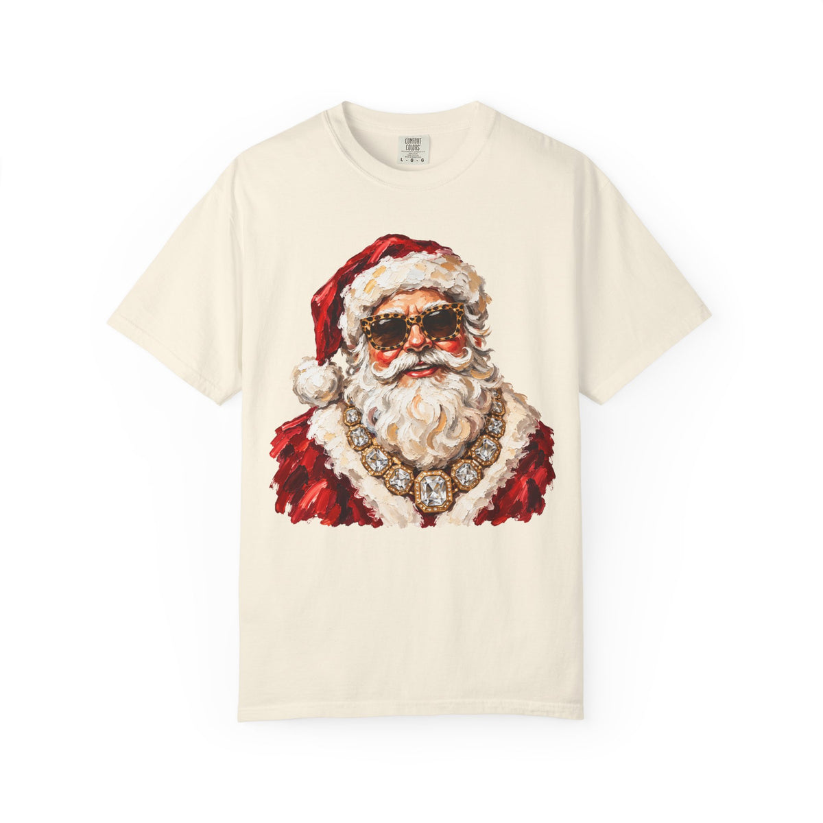 Glam Santa Comfort Colors T-shirt