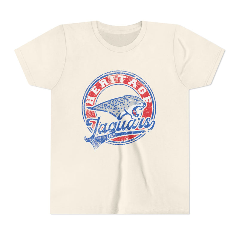 YOUTH Heritage Jaguars Vintage Mascot Bella Canvas T-Shirt