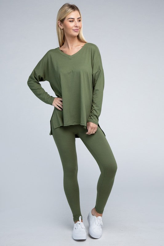 Brushed Microfiber Loungewear Set DEAL