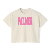 Pink Palmer Boxy Tee