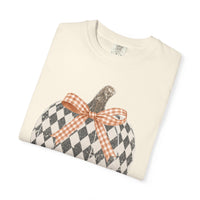 Checkered Pumpkin Comfort Colors T-shirt