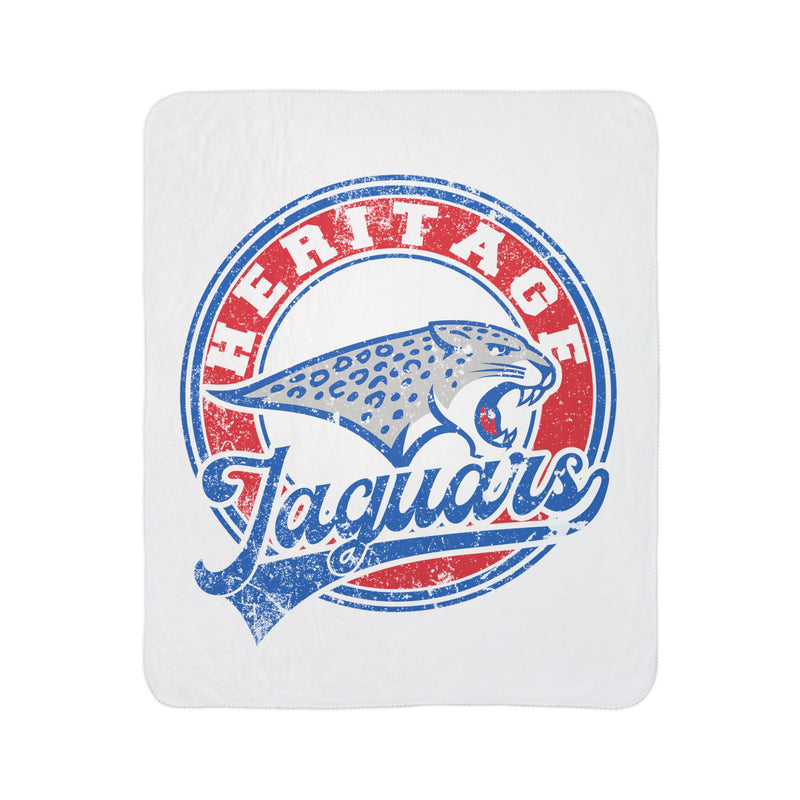 Heritage Jaguars Vintage Mascot Sherpa Blanket