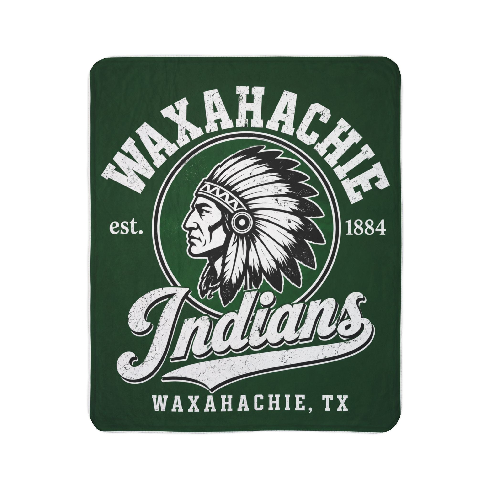 Waxahachie Indians Sherpa Blanket