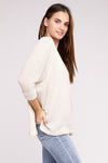 3/4 Length Textured Top