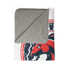 Life Mustangs Vintage Mascots Sherpa Blanket in White