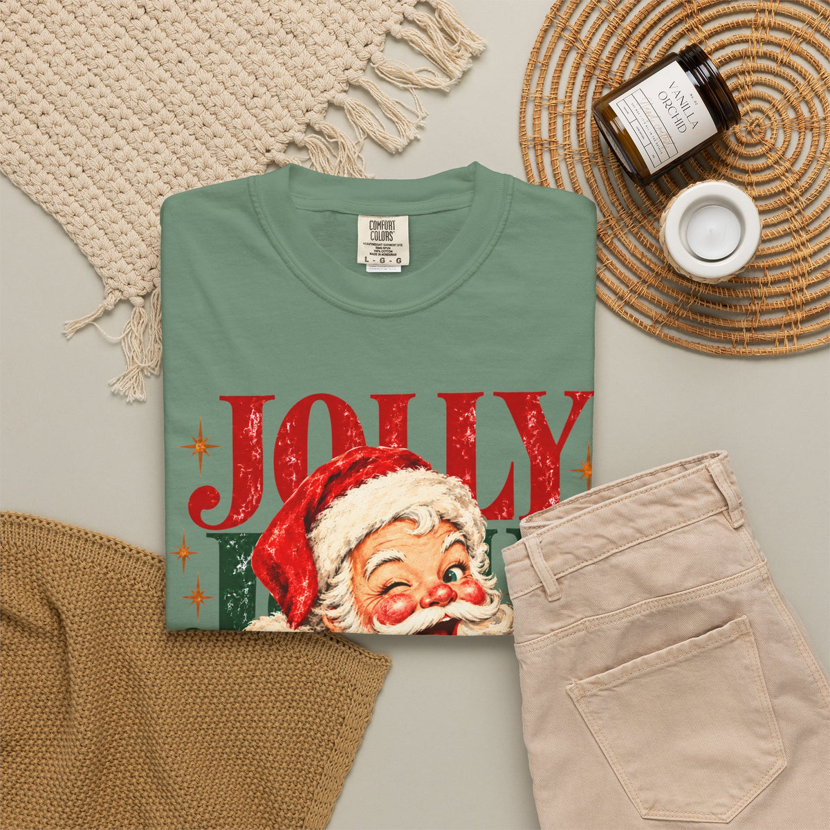 Jolly Santa Comfort Colors T-shirt