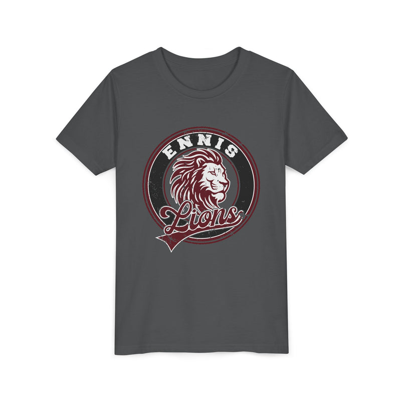 YOUTH Ennis Lions Vintage Mascot Bella Canvas T-Shirt