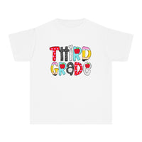 YOUTH Third Grade School Font Comfort Colors Tee