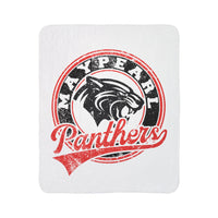 Maypearl Panthers Vintage Mascot Sherpa Blanket