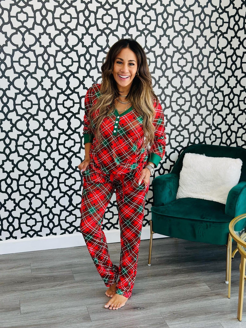 Red Plaid Pajama Set PREORDER