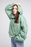 Elastic Hem Hoodie