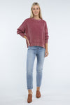 Vintage Washed Side Slit Sweater
