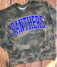 Panthers Camo Pullover with Pockets in Blue PREORDER