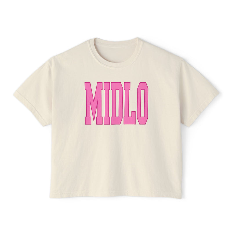 Pink Midlo Boxy Tee