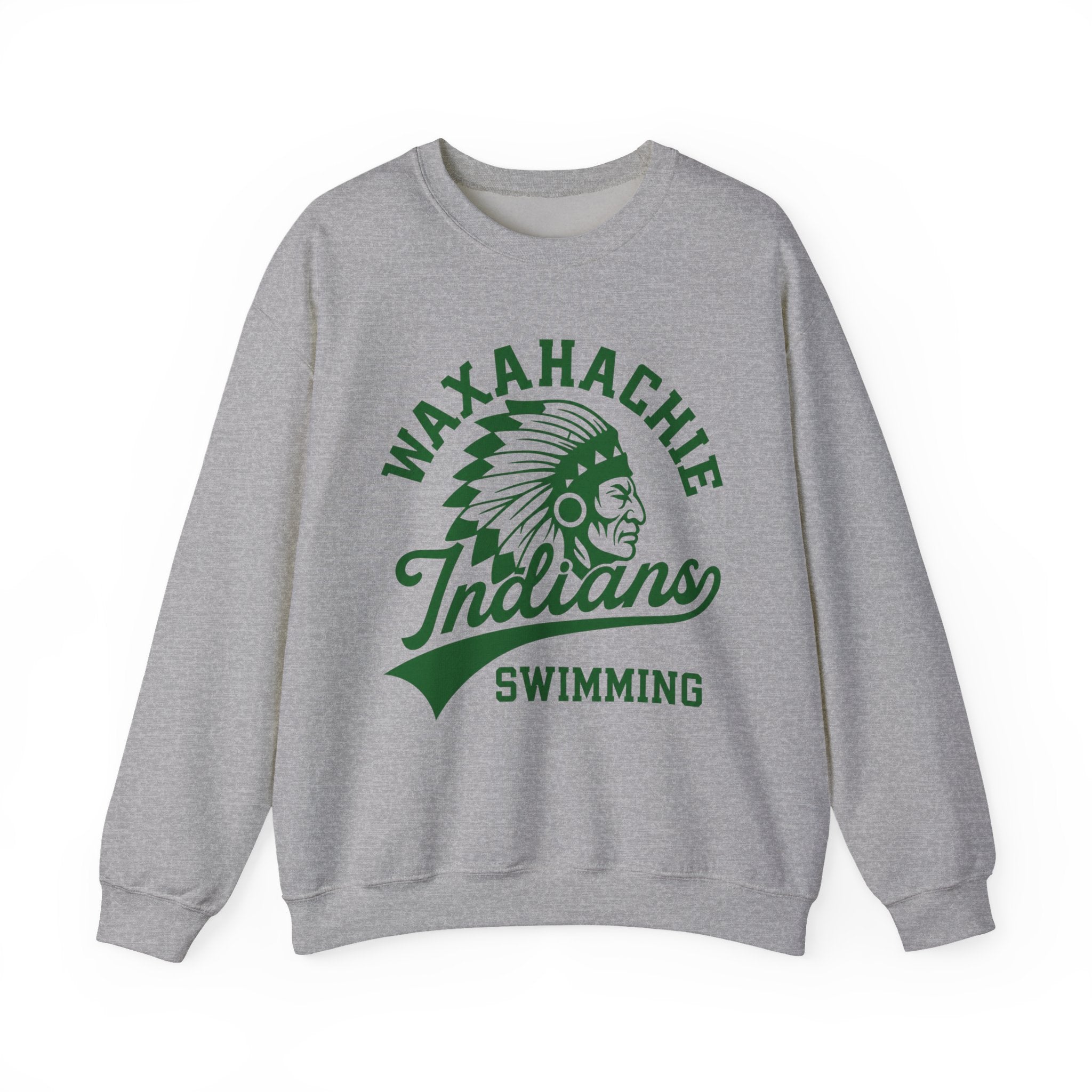 Waxahachie Indian Swimming Sweatshirt