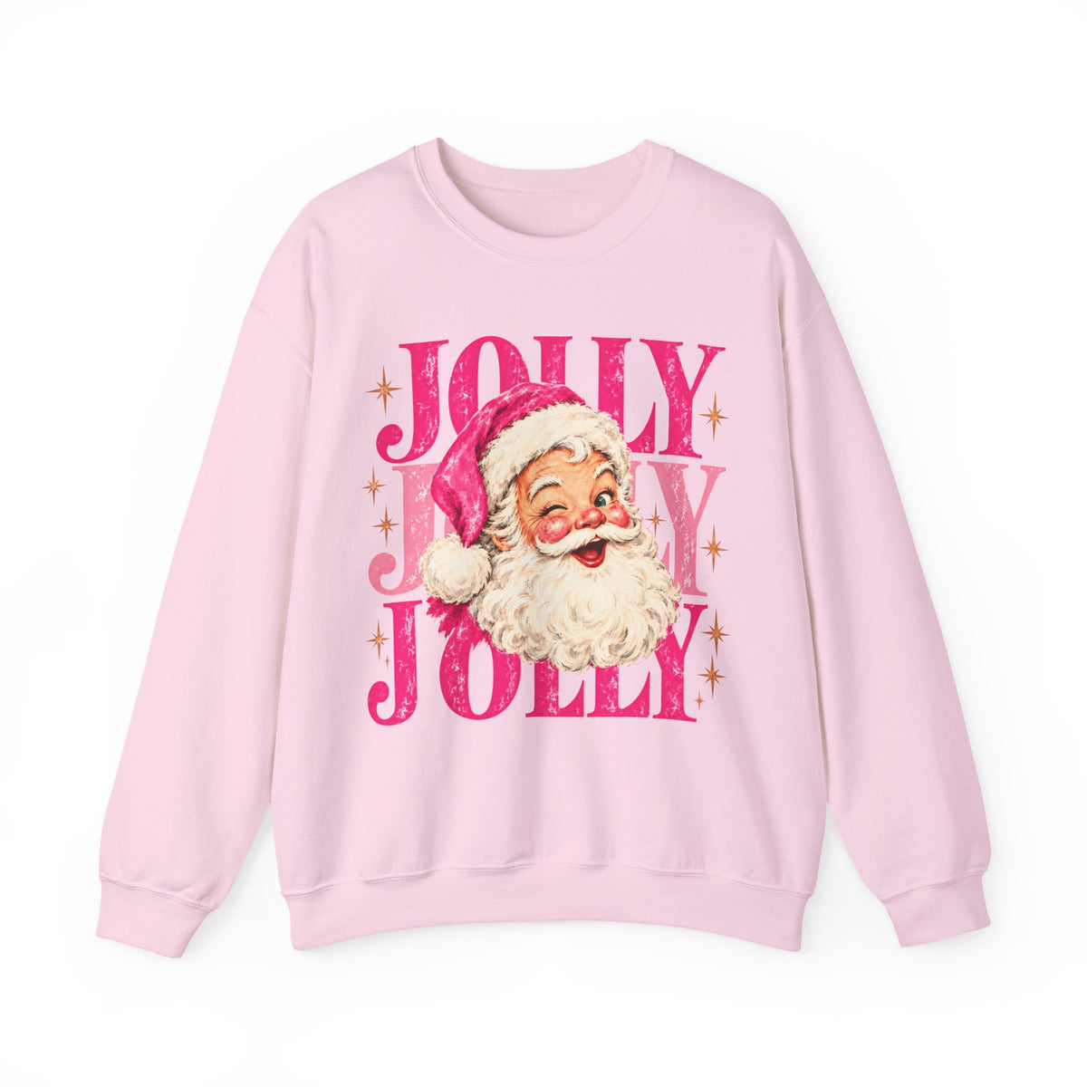 Pink Jolly Santa Sweatshirt