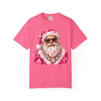 Pink Glam Santa Comfort Colors T-shirt