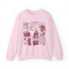Pink Christmas Collage Sweatshirt