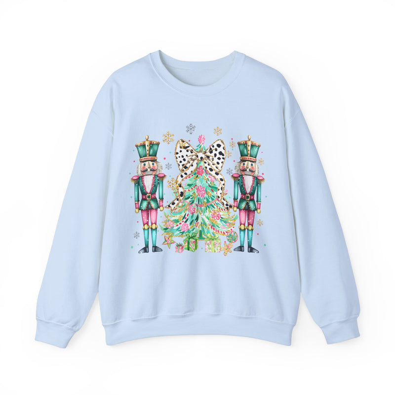 Preppy Nutcrackers with Christmas Tree Sweatshirt