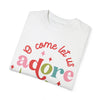 Oh Come Let Us Adore Him Comfort Colors Tee