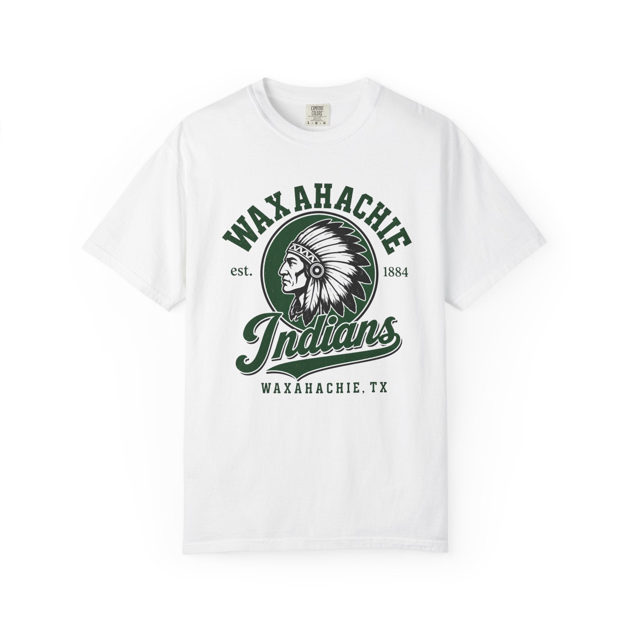 Waxahachie Indians Established Comfort Colors T-Shirt