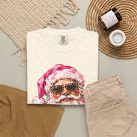 Pink Glam Santa Comfort Colors T-shirt