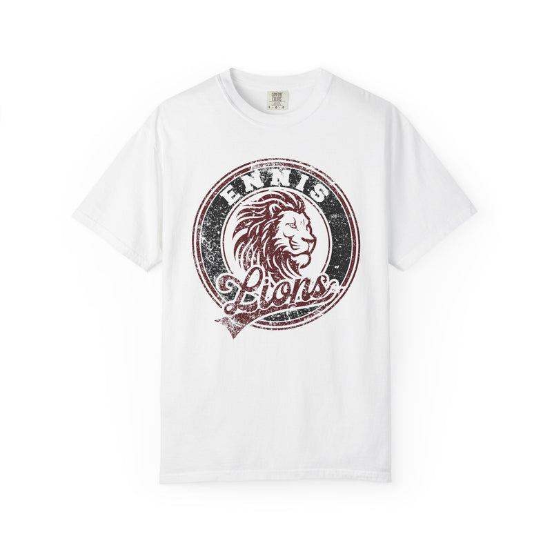 Ennis Lions Vintage Mascot Comfort Colors T-Shirt