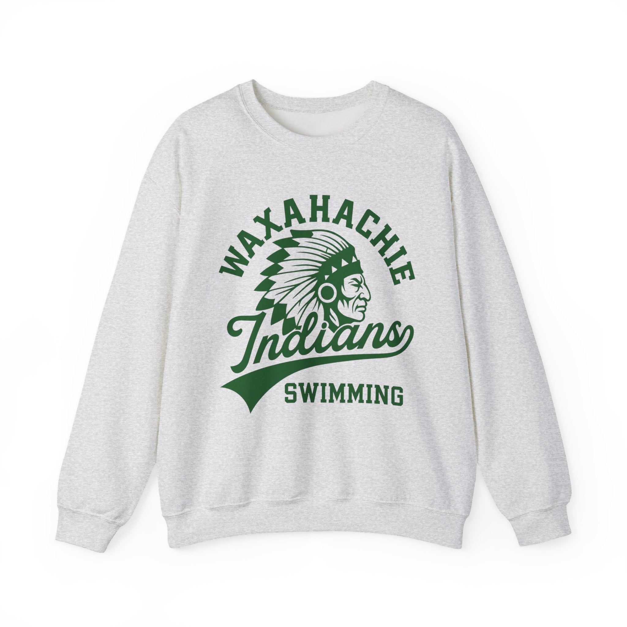 Waxahachie Indian Swimming Sweatshirt