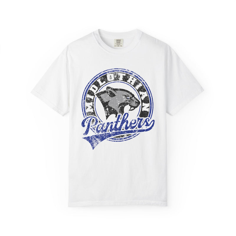 Midlothian Panthers Vintage Mascot Comfort Colors T-Shirt