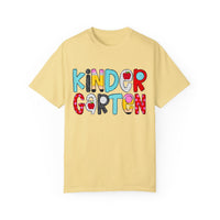 KINDERGARTEN School Font Comfort Colors Tee