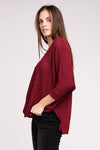 3/4 Length Textured Top