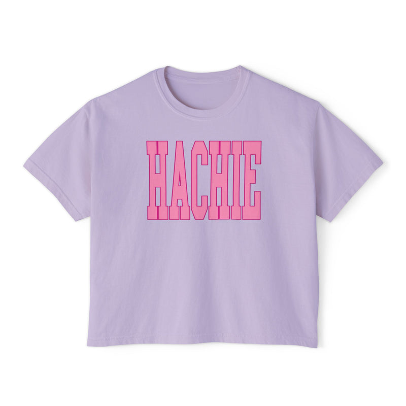 Pink Hachie Boxy Tee