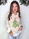 Preppy Christmas Tree Sweatshirt