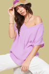 V-Neck Gauze Top