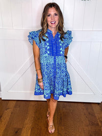 Umgee Mixed Print Dress