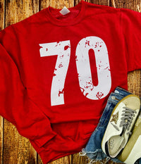 Custom Jersey Number Sweatshirt PREORDER