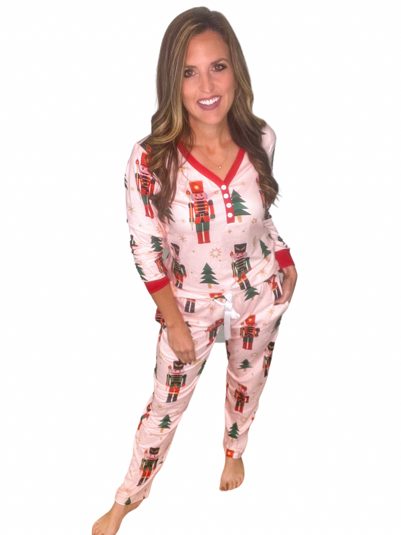 Pink Nutcracker Pajama Set