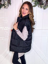 Pocketed Zip Up Vest Coat
