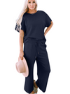 Textured Pants Set
