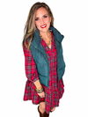 Puffer Vest in Hunter Green