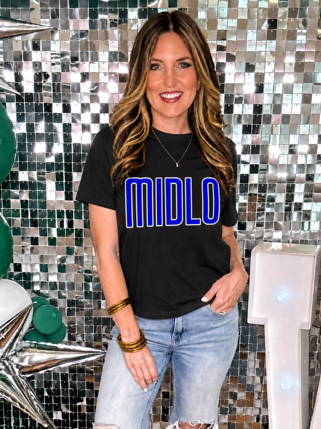 Black MIDLO Boxy Short Sleeve T-Shirt PREORDER